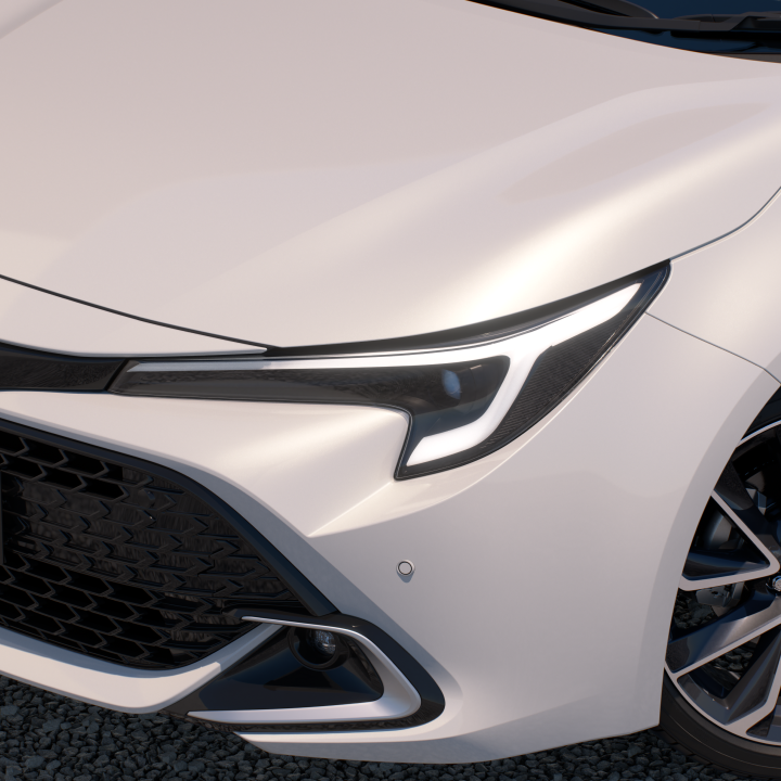 Corolla Hatch front styling