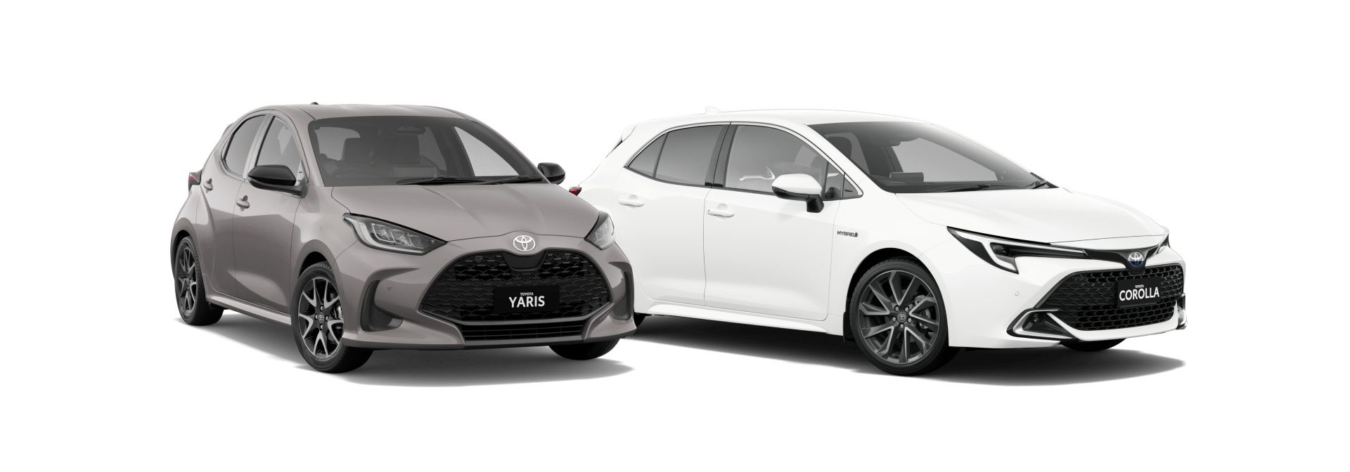Yaris and Corolla Hatch size comparison